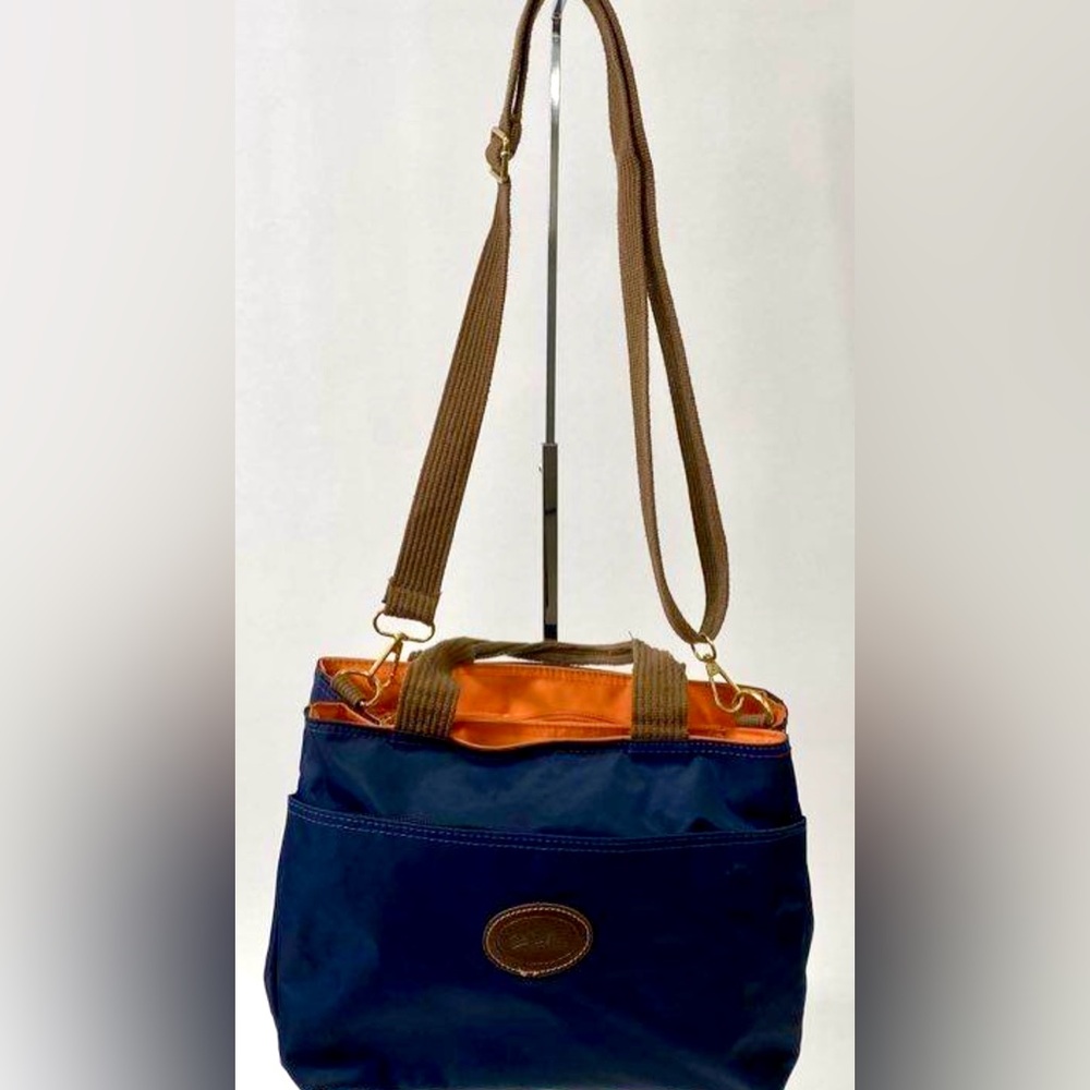 Longchamp Black Tote with Gold Zipper Charm Tote Bag / Purse